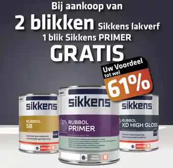 De voordeelmarkt Bij Aankoop Van 2 Blikken Sikkens Lakverf aanbieding