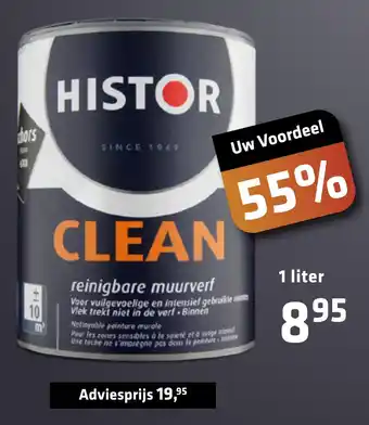 De voordeelmarkt Histor Clean aanbieding