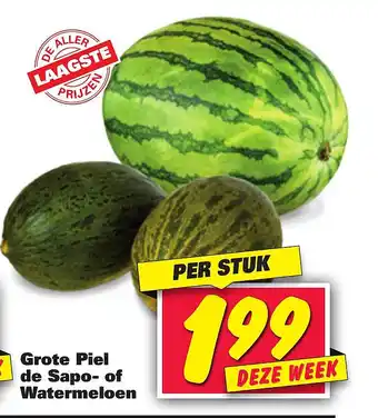 Nettorama Grote Piel de Sapo- of Watermeloen aanbieding