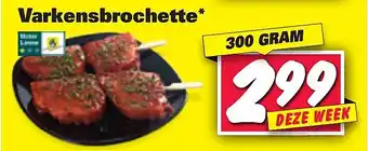 Nettorama Varkensbrochette aanbieding