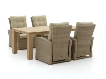 Kees Smit Intenso mazzano/rough-x 200cm lounge-dining tuinset 5-delig verstelbaar - laagste prijsgarantie! aanbieding