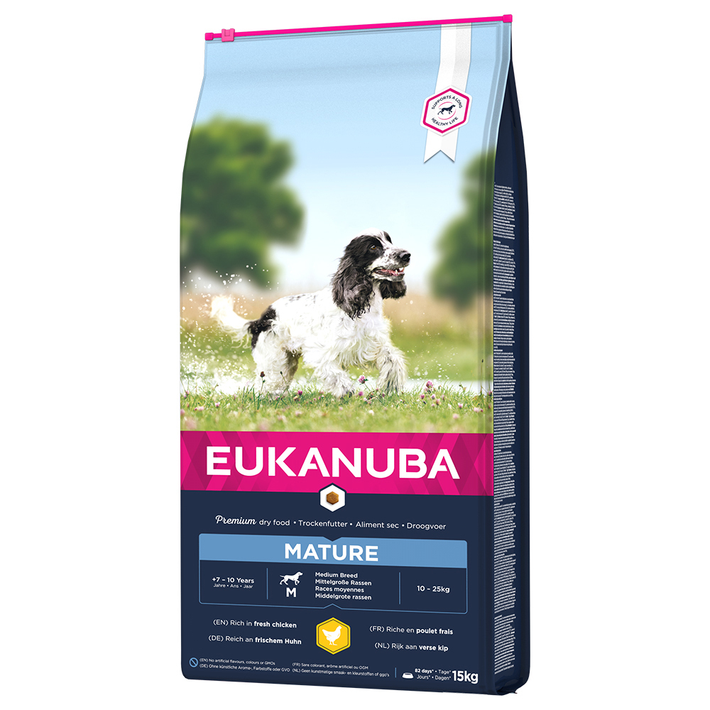 Zooplus Eukanuba thriving mature medium breed kip hondenvoer - 15 kg aanbieding