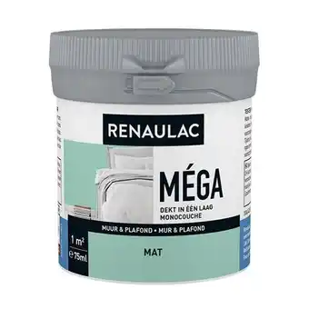 Praxis Muurverf tester renaulac mega orde mat 75ml aanbieding