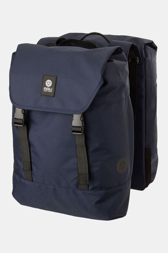 Bever Agu dwr double pannier fietstas blauw aanbieding