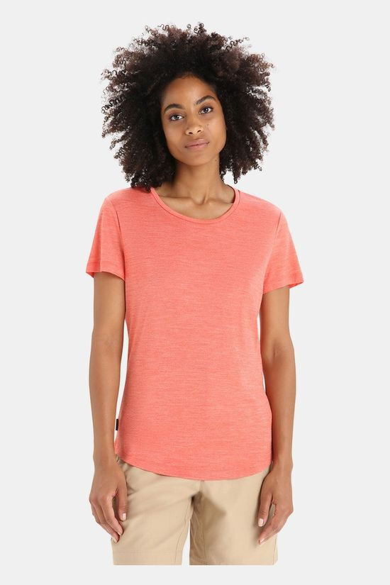 Bever Icebreaker w sphere ii ss tee oranje aanbieding