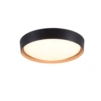 Lampenlicht.nl Landelijke plafondlamp zwart incl. led 3-staps dimbaar - jure aanbieding
