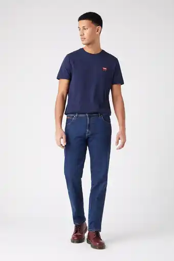 Jeans Centre Wrangler texas regular fit stretch darkstone aanbieding