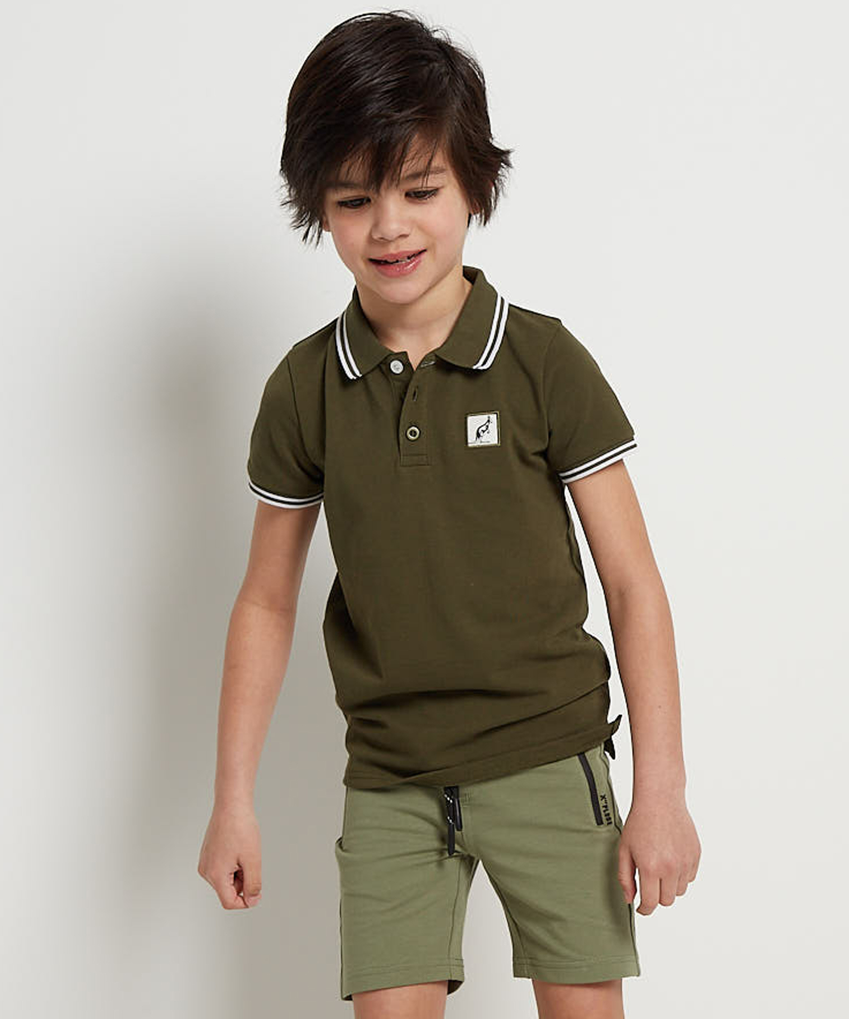terStal Jongens pique polo australian groen in maat aanbieding