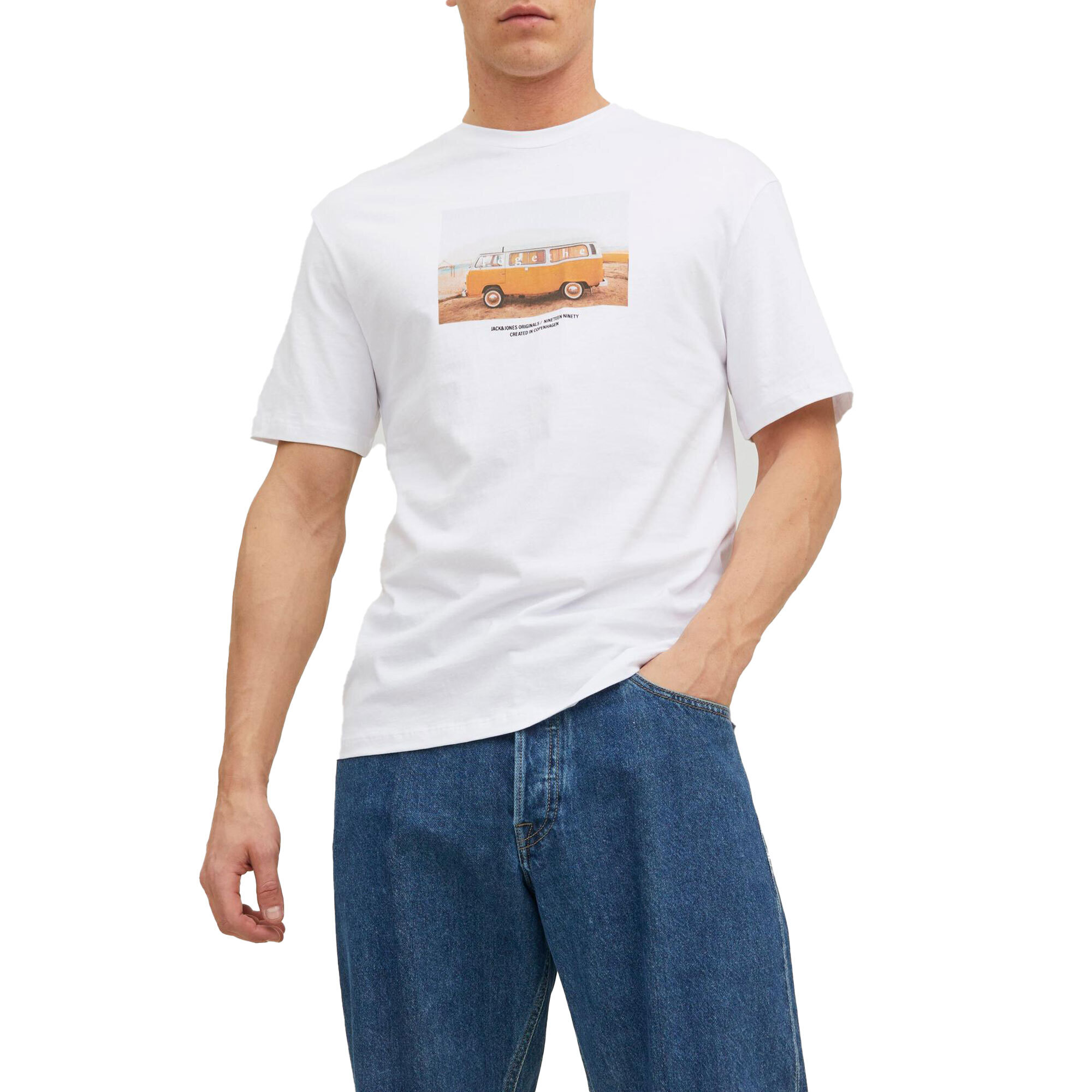 Plutosport Jack & jones originals copenhagen photo ss crew shirt heren aanbieding