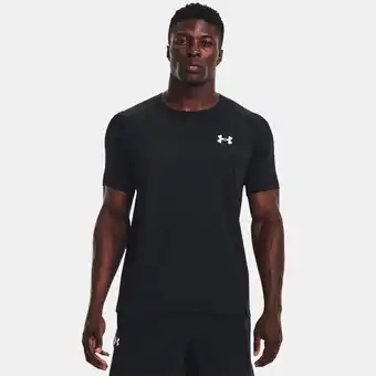 Under Armour Herenshirt under armour armourprint met korte mouwen zwart / halo grijs s aanbieding