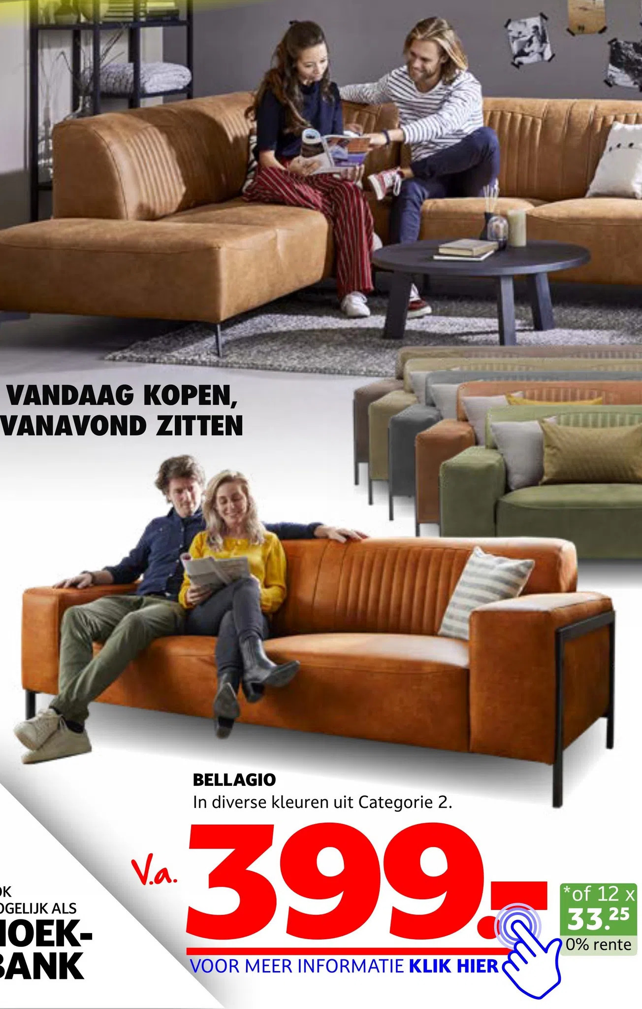 Seats and Sofas Bellagio aanbieding