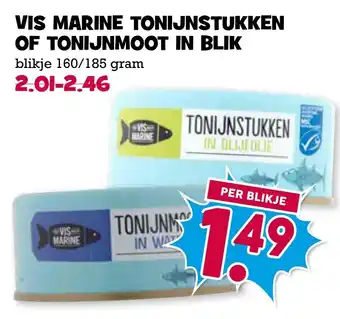 Boon`s Markt Vis marine tonijnstukken of tonijnmoot in blik aanbieding