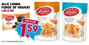 Boon`s Markt Alle lonka fudge of nougat aanbieding