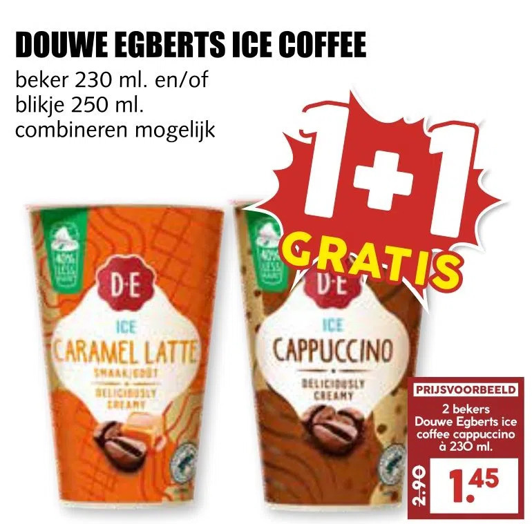 Douwe egberts ice coffee aanbieding bij MCD Supermarkt