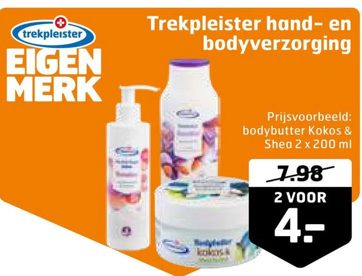 Trekpleister Trekpleister hand- en bodyverzorging aanbieding