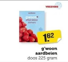 Coop G'woon aardbeien aanbieding