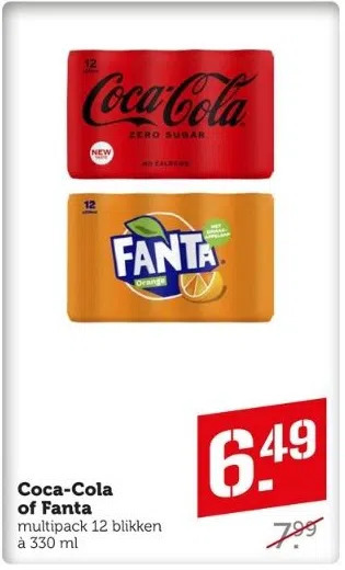 Coop Coca-cola of fanta aanbieding