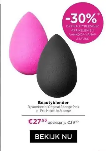 ICI Paris XL Beautyblender bijvoorbeeld: original sponge pink en pro make up sponge aanbieding