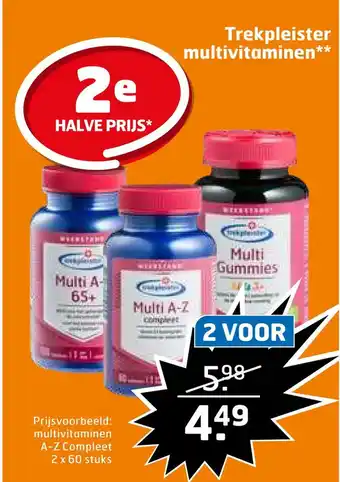 Trekpleister Trekpleister multivitaminen** aanbieding