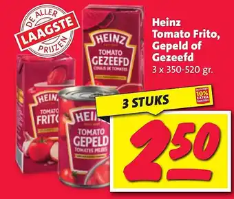 Nettorama Heinz tomato frito, gepeld of gezeefd aanbieding