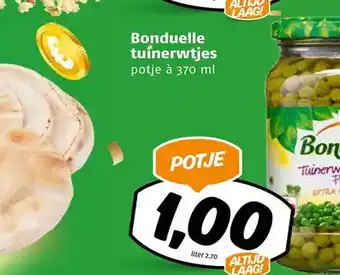 Poiesz Bonduelle tuinerwtjes aanbieding