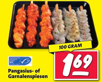 Nettorama Pangasius- of garnalenspiesen aanbieding