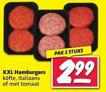 Nettorama Xxl hamburgers aanbieding