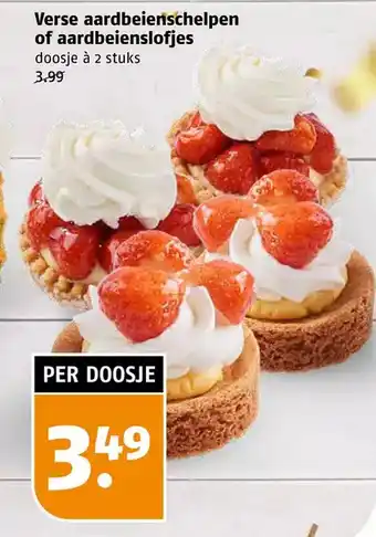 Poiesz Verse aardbeienschelpen of aardbeienslofjes aanbieding