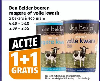 Poiesz Den eelder boeren magere of volle kwark aanbieding