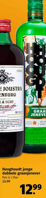 Poiesz Hooghoudt jonge dubbele graanjenever aanbieding