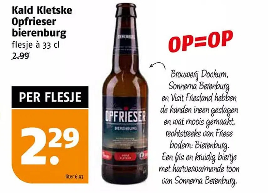 Poiesz Kald kletske opfrieser bierenburg aanbieding