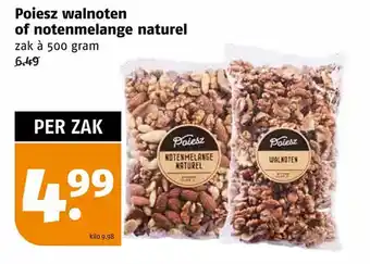 Poiesz Poiesz walnoten of notenmelange naturel aanbieding