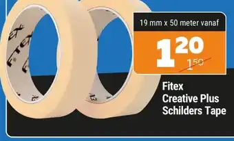 De voordeelmarkt Fitex creative plus schilders tape aanbieding