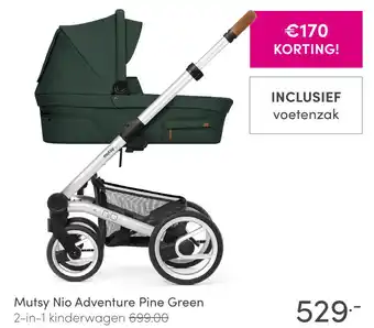 Baby & Tiener Mutsy Nio Adventure Pine Green aanbieding