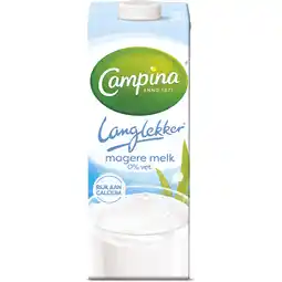 Albert Heijn Campina langlekker magere melk 0% vet aanbieding