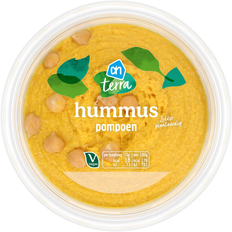 Ah hummus pompoen aanbieding bij Albert Heijn