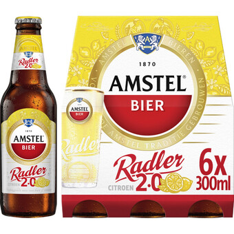 Albert Heijn Amstel radler citroen 6-pack aanbieding