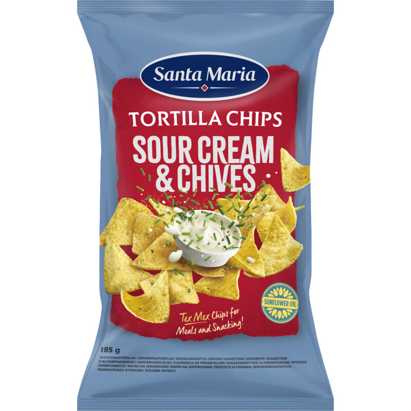 Albert Heijn Santa maria tortilla chips sour cream & chives aanbieding