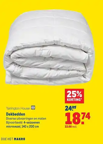 Makro Tarrington House Dekbedden 140x200 cm aanbieding