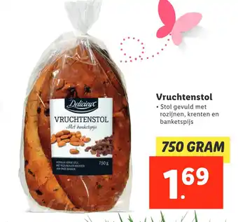 Lidl Vruchtenstol 750g aanbieding