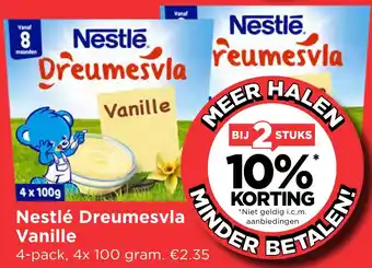 Vomar Voordeelmarkt Nestlé Dreumesvla Vanille aanbieding