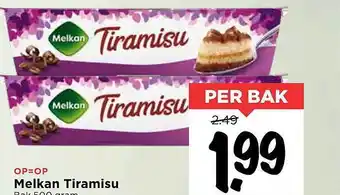 Vomar Voordeelmarkt Melkan Tiramisu aanbieding