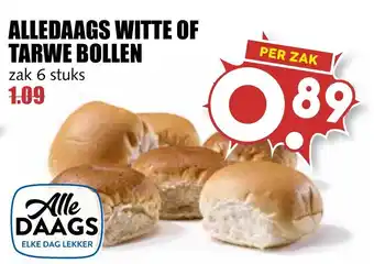 MCD Supermarkt Alledaags witte of tarwe bollen aanbieding