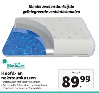 Lidl MediFlow Hoofd- en neksteunkussen aanbieding