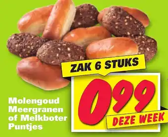 Nettorama Molengoud Meergranen of Melkboter Puntjes aanbieding