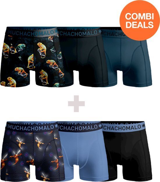 Bol.com Muchachomalo - 2-pack + 2-pack boxershorts men - combi deal aanbieding