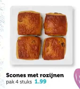 Coop Scones met rozijnen aanbieding