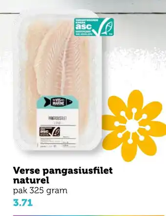 Coop Verse pangasiusfilet naturel 325 gram aanbieding