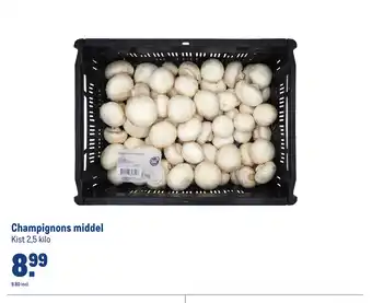 Makro Champignons middel Kist 2,5 kilo aanbieding