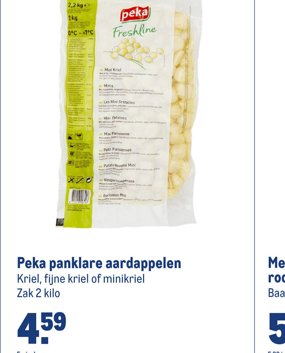 Makro Peka panklare aardappelen aanbieding